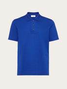 Bluette Salvatore Ferragamo pique polo with pointed collar, front view
