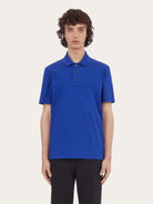 Bluette Salvatore Ferragamo pique polo, back view