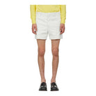 Cream Salvatore Ferragamo trousers waistband detail with belt loops