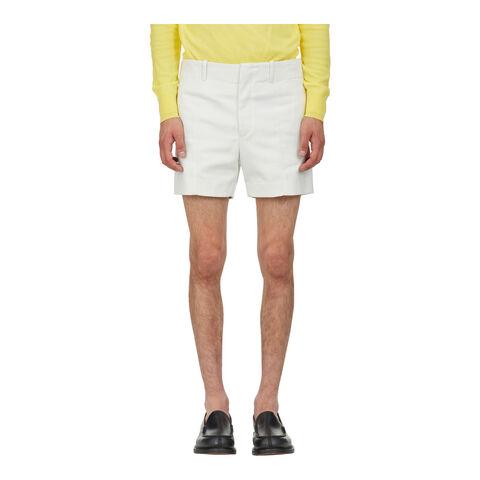 Cream Salvatore Ferragamo trousers waistband detail with belt loops