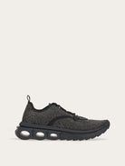 Black Salvatore Ferragamo Nima rhinestone sneakers, side view