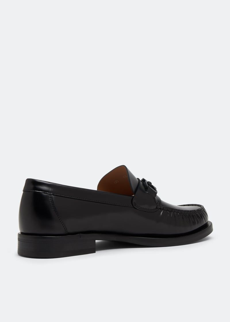 MOCASIN WITH BLACK GANCINI DECORATION Ferragamo