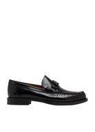 MOCASIN WITH BLACK GANCINI DECORATION Ferragamo NEGRO 6