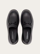 MOCASIN WITH BLACK GANCINI DECORATION Ferragamo