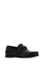 BLACK LEATHER LOAFERS Ferragamo