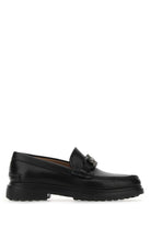 BLACK LEATHER LOAFERS Ferragamo BLACK 7