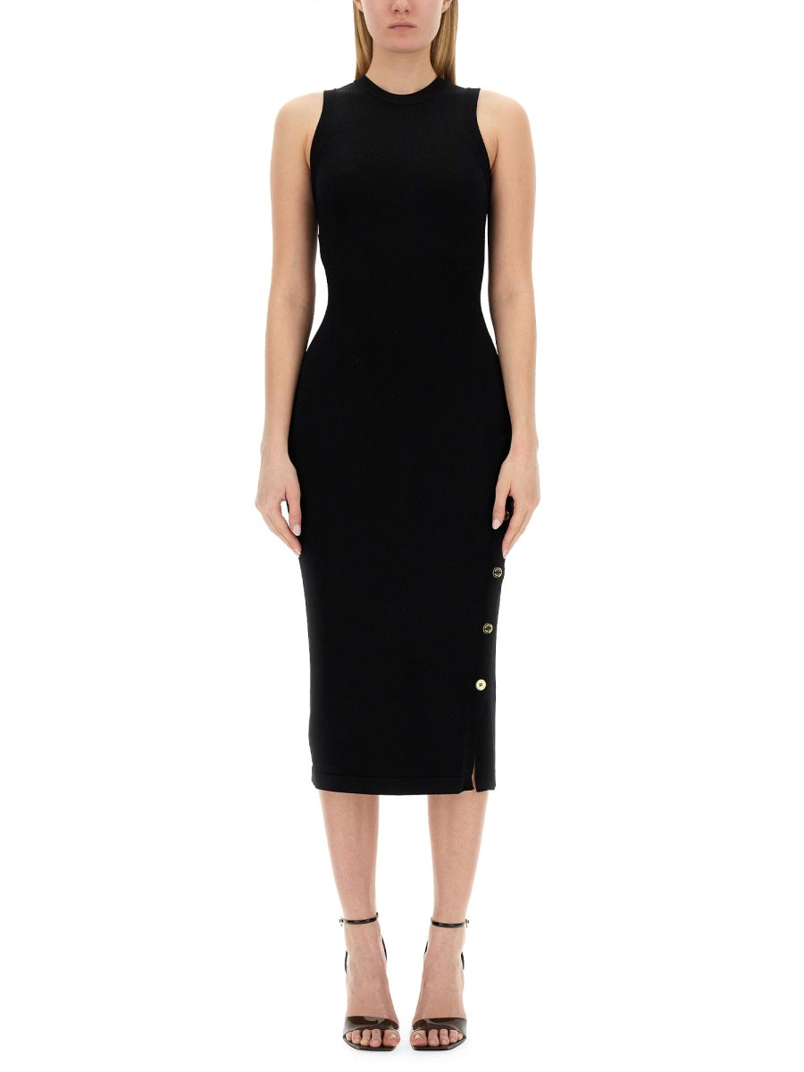 BUTTONED DRESS MOSCHINO COUTURE BLACK 40