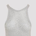 Tom Ford halter top in beige viscose blend, full garment view