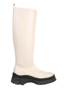 BOW TALL BOOTS STAUD NUDE 36