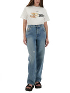 TSHIRT WITH PRINT MOSCHINO COUTURE