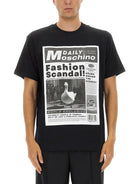 BLACK T-SHIRTS MOSCHINO COUTURE BLACK M
