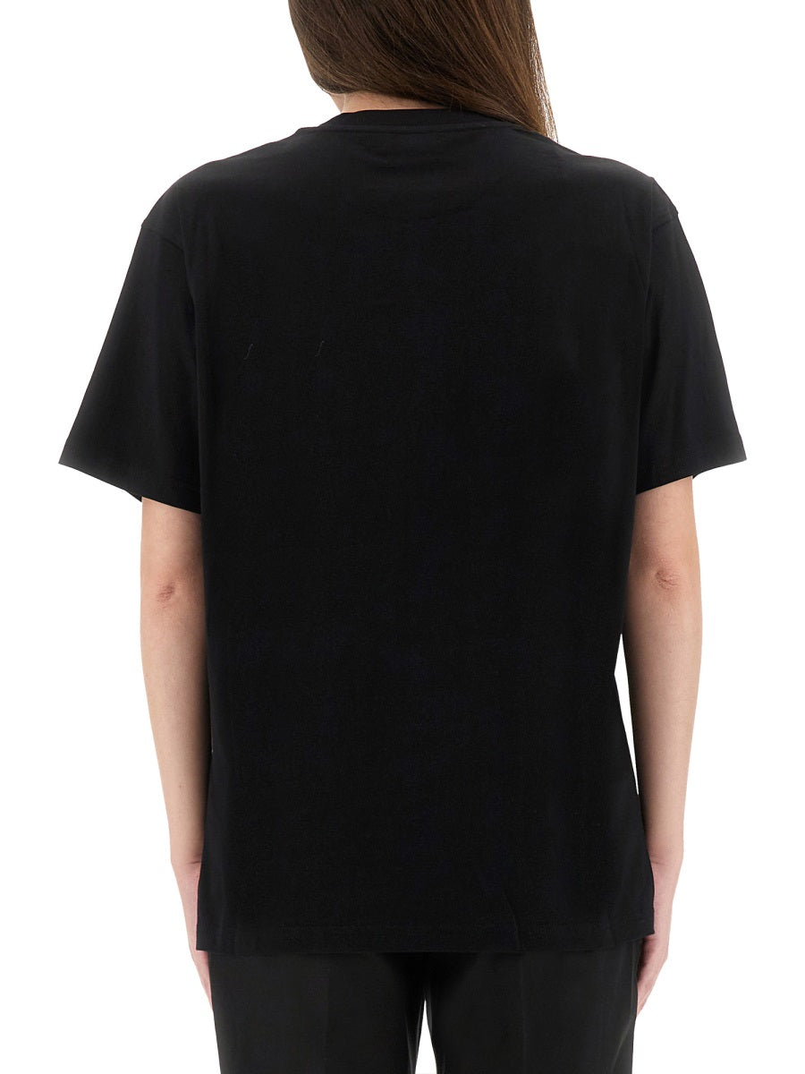 TSHIRT WITH TEDDY PRINT MOSCHINO COUTURE BLACK XS