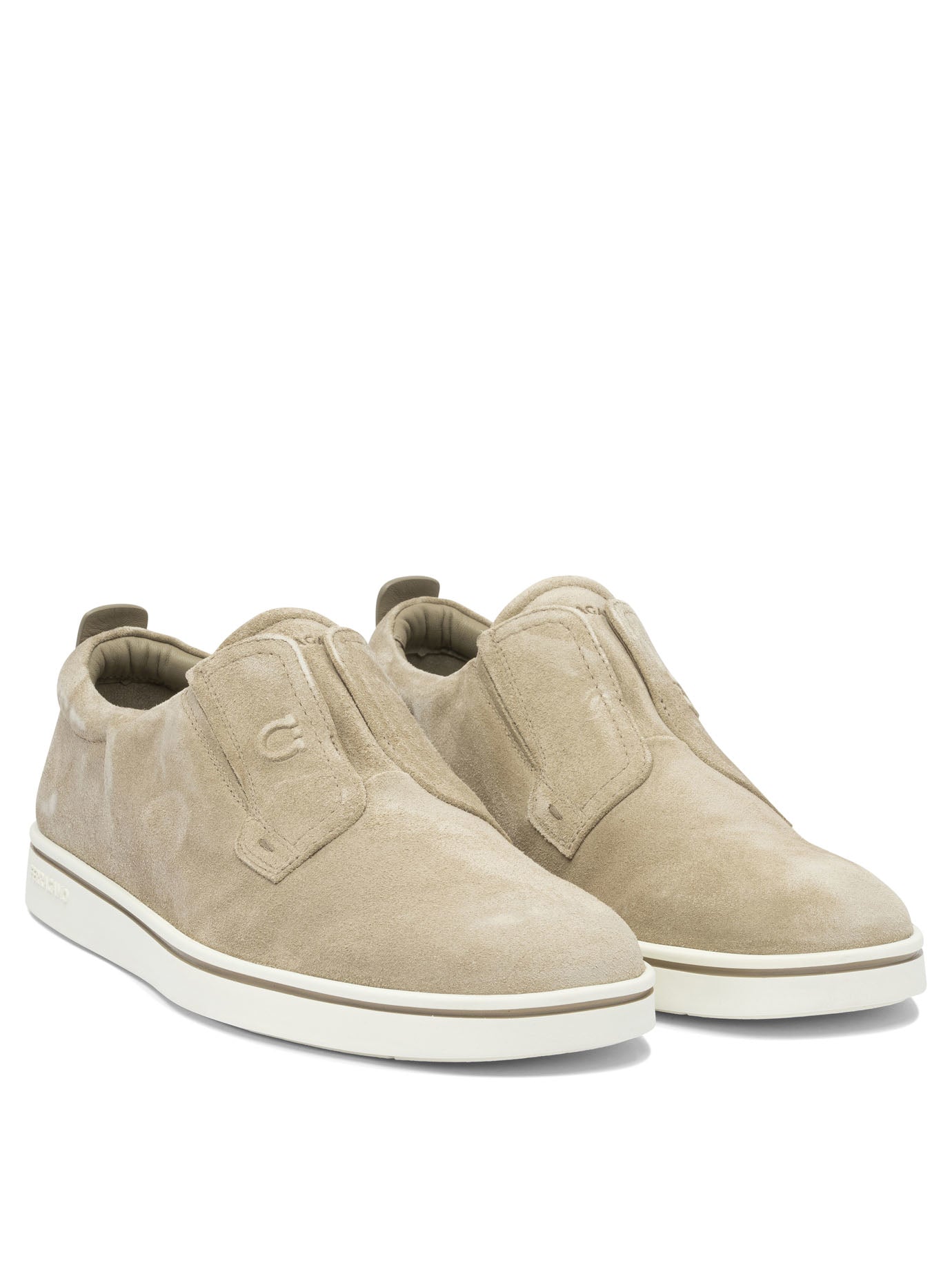 BEIGE RUBBER LOAFERS Ferragamo