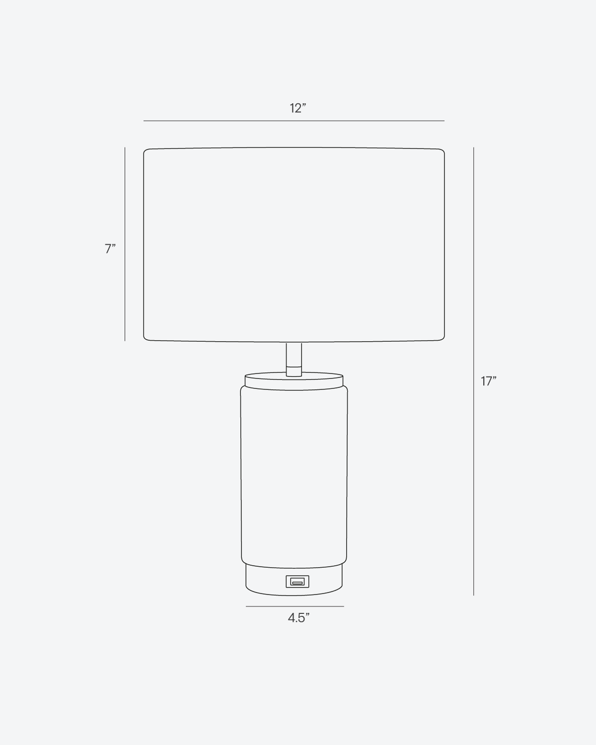 Arden USB Table Lamp Brightech