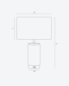 Arden USB Table Lamp Brightech