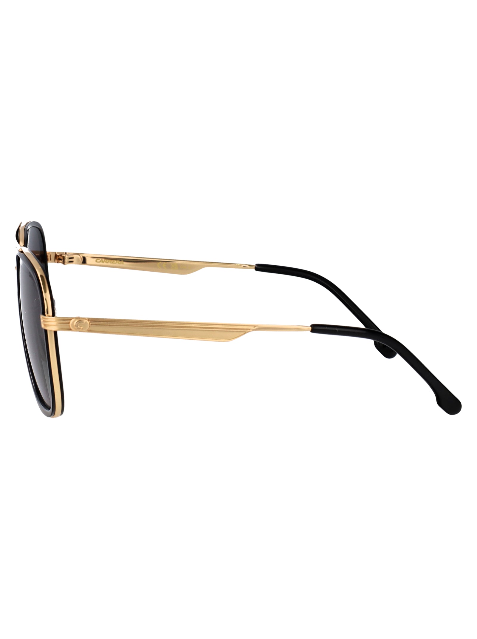 Carrera 3089/S aviator sunglasses in black, side angle