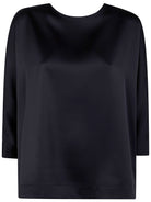 BACK BOTTONS BLOUSE DRHOPE BLACK 44