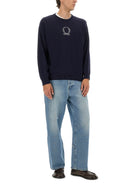 BLUE SWEATER MOSCHINO COUTURE