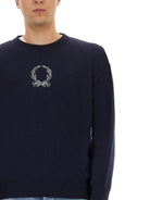 BLUE SWEATER MOSCHINO COUTURE