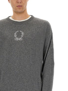 GREY SWEATERS MOSCHINO COUTURE