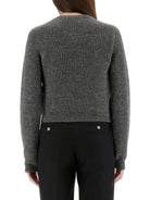 CROPPED SHIRT MOSCHINO COUTURE GREY 42