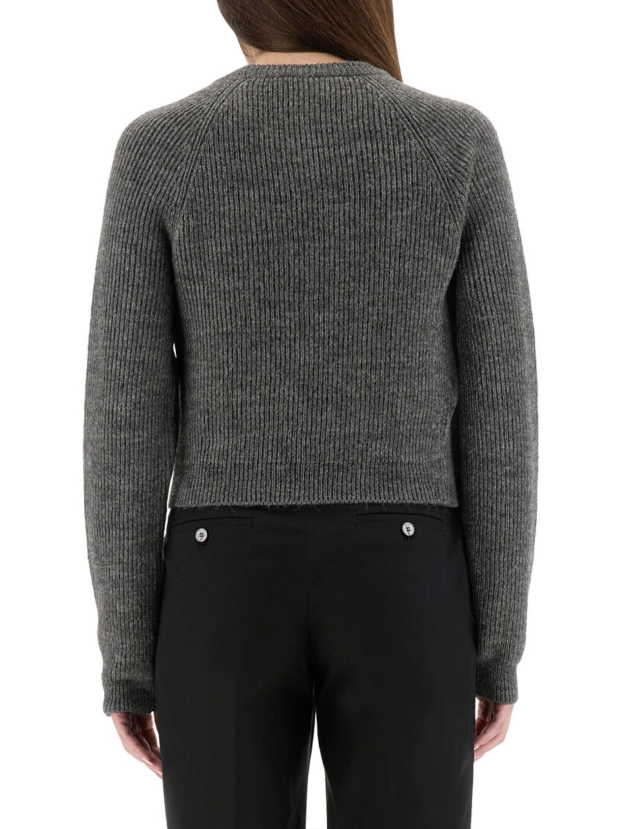 CROPPED SHIRT MOSCHINO COUTURE GREY 42