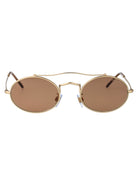 MATTE PALE GOLD METAL SUNGLASSES Giorgio Armani MATTE PALE GOLD 51