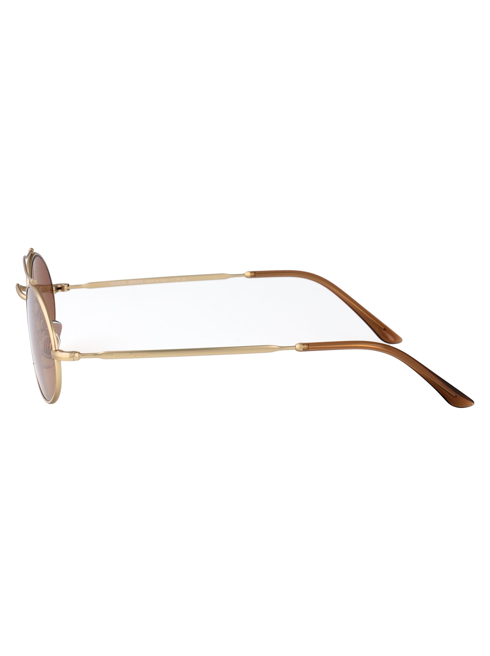 MATTE PALE GOLD METAL SUNGLASSES Giorgio Armani
