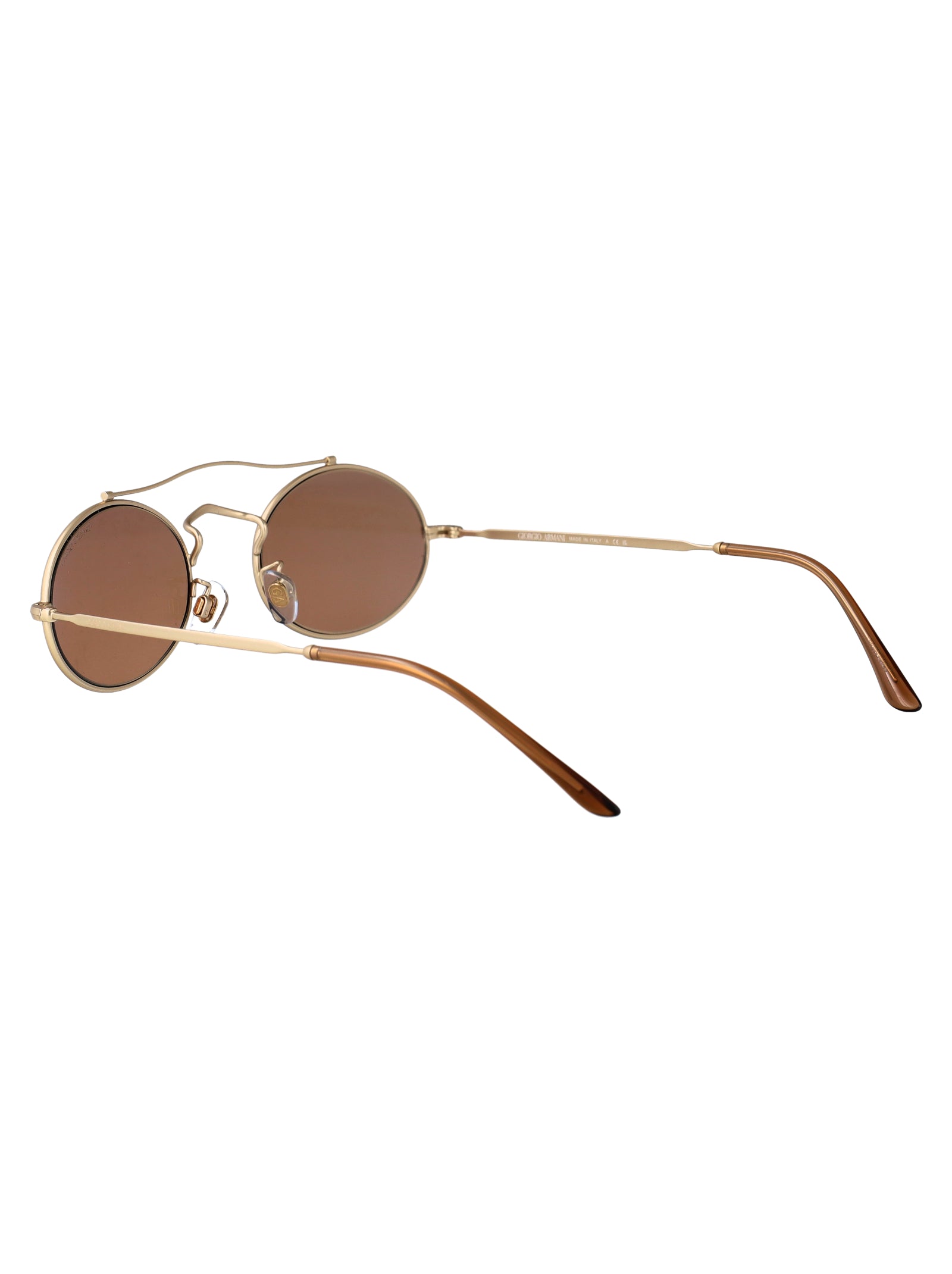 MATTE PALE GOLD METAL SUNGLASSES Giorgio Armani