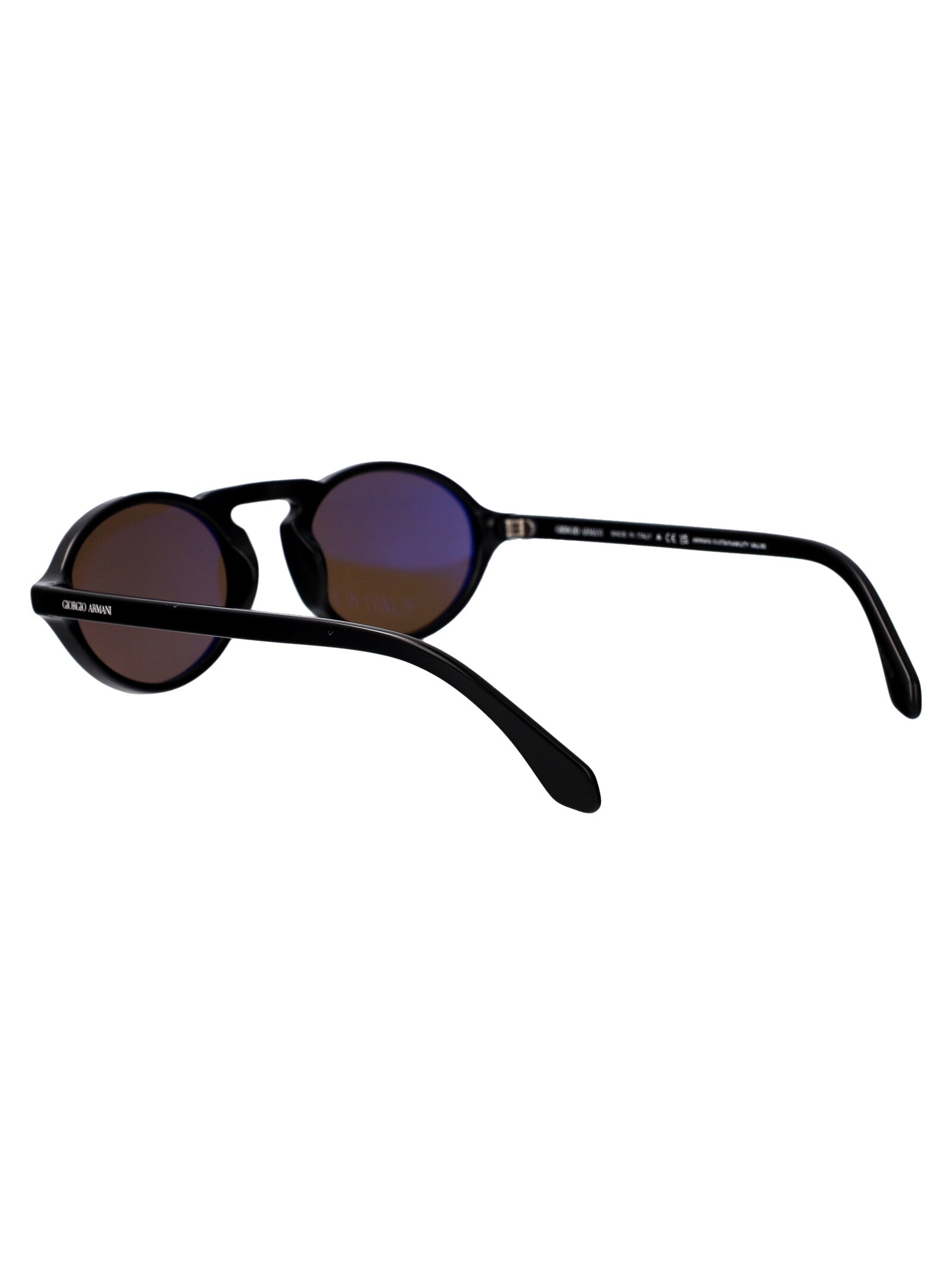 BLACK ACETATE SUNGLASSES Giorgio Armani