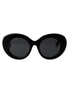 BLACK ACETATE SUNGLASSES Burberry BLACK 49