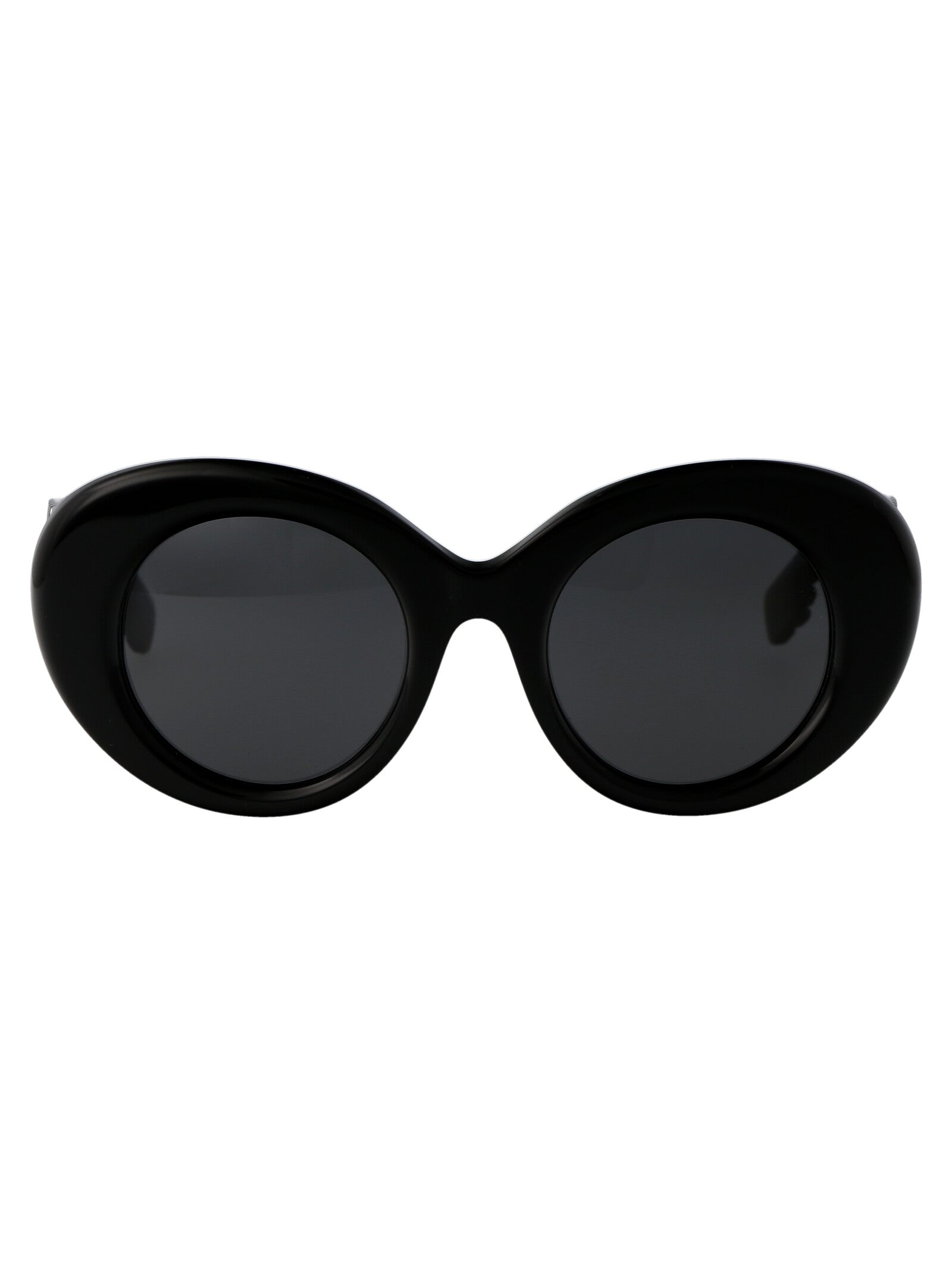 BLACK ACETATE SUNGLASSES Burberry BLACK 49