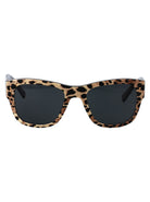 TOP CON STAMPA LEOPARDO SU NERO ACETATE SUNGLASSES Dolce & Gabbana TOP CON STAMPA LEOPARDO SU NERO 52