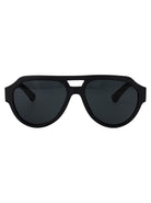 MATTE BLACK ACETATE SUNGLASSES Dolce & Gabbana MATTE BLACK 56