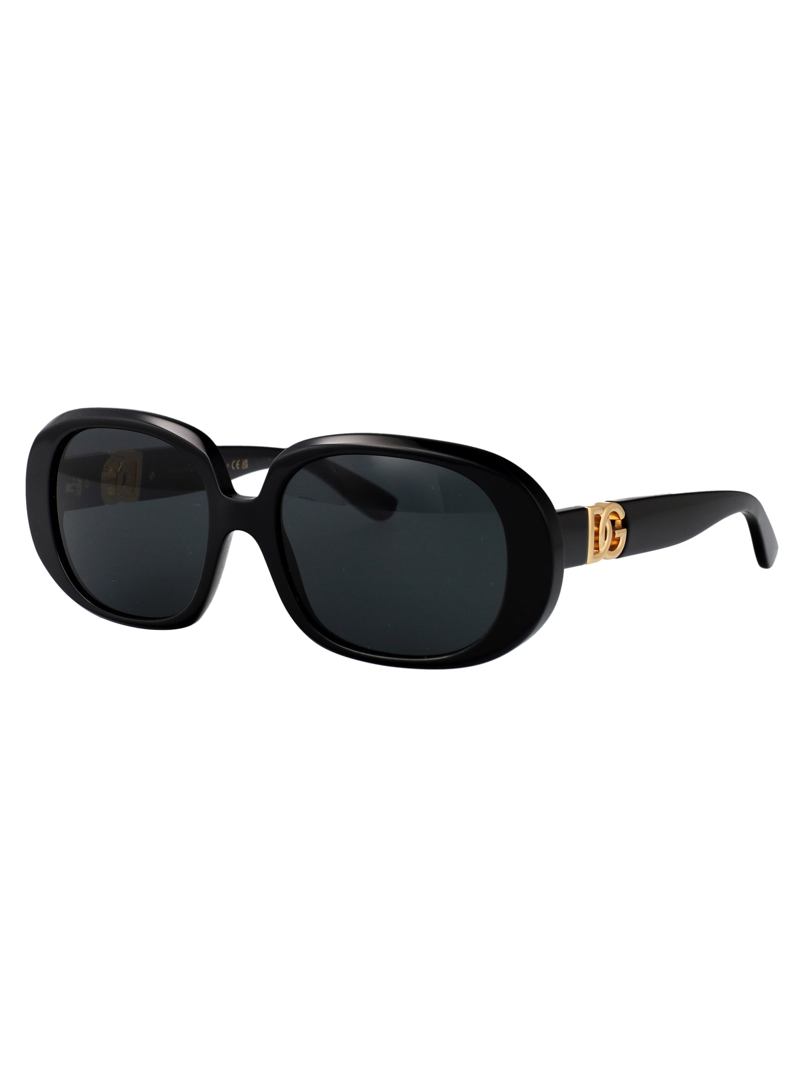 BLACK ACETATE SUNGLASSES Dolce & Gabbana