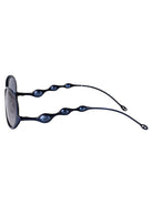 SHINY BRUSHED ANTIQUE BLUE METAL SUNGLASSES Diesel