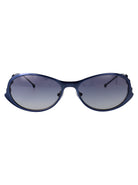 SHINY BRUSHED ANTIQUE BLUE METAL SUNGLASSES Diesel SHINY BRUSHED ANTIQUE BLUE 56