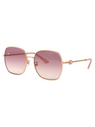 ROSE GOLD METAL SUNGLASSES Jimmy Choo