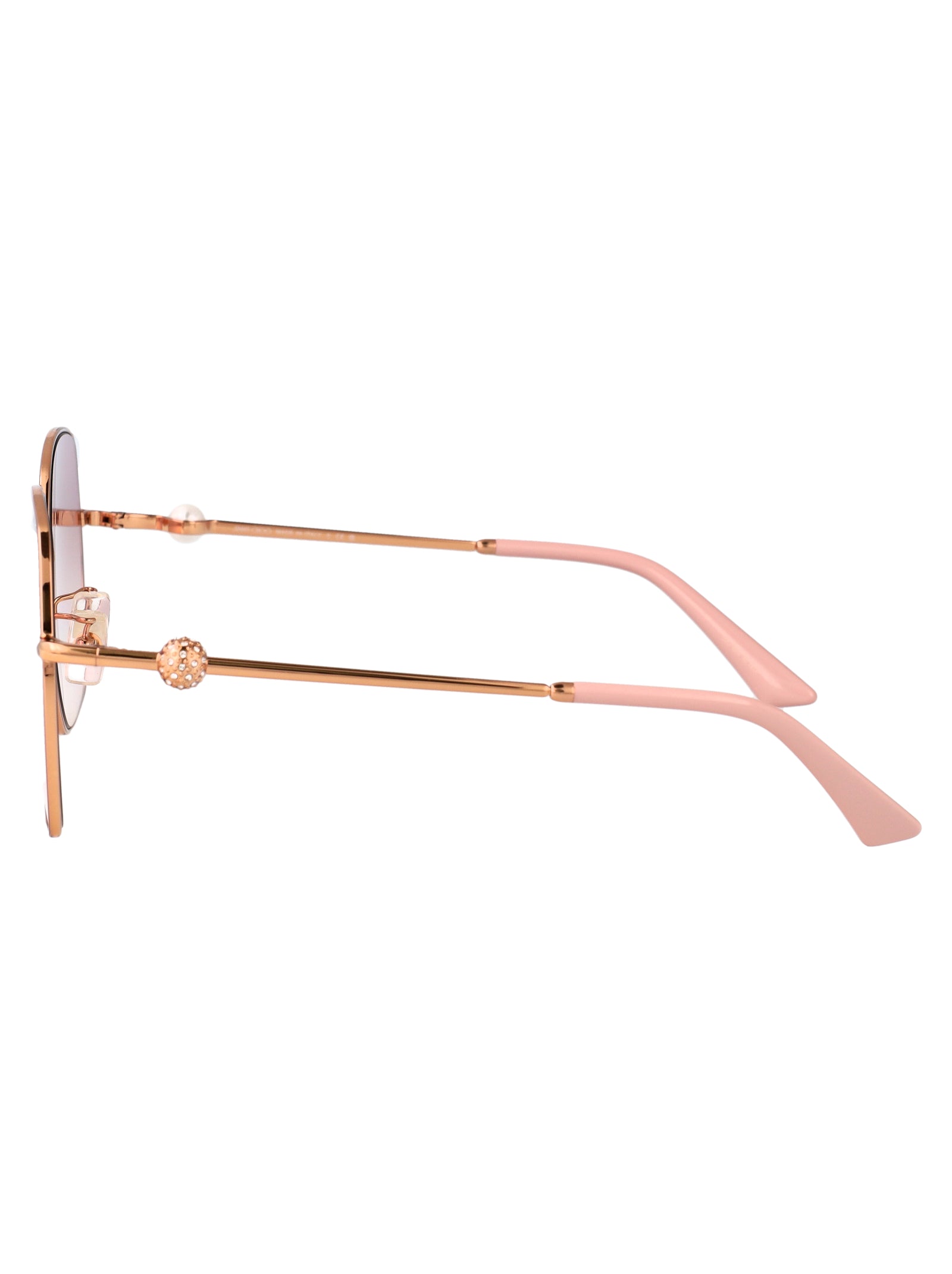 ROSE GOLD METAL SUNGLASSES Jimmy Choo