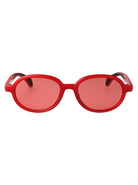 MATTE MILKY RED INJECTATE SUNGLASSES Moncler MATTE MILKY RED 51