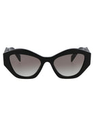 BLACK ACETATE SUNGLASSES Prada BLACK 53