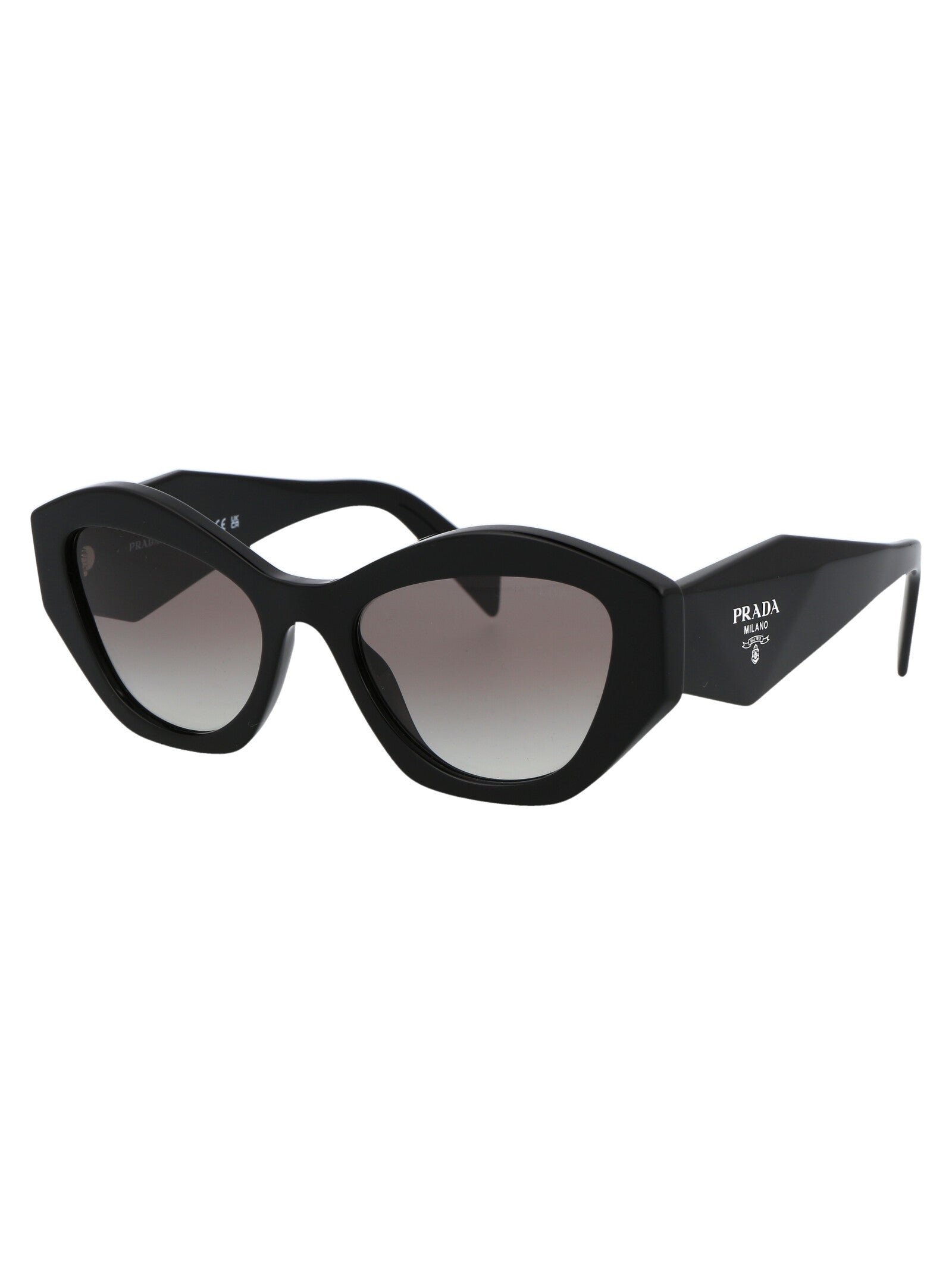 BLACK ACETATE SUNGLASSES Prada