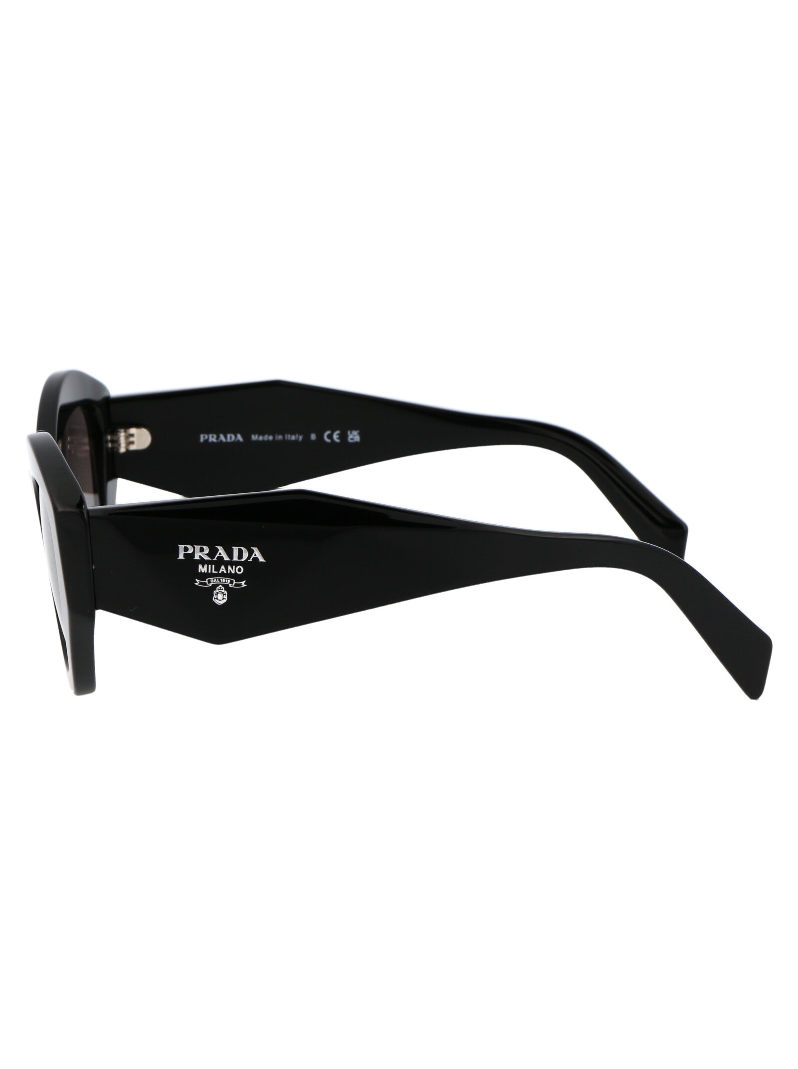 BLACK ACETATE SUNGLASSES Prada