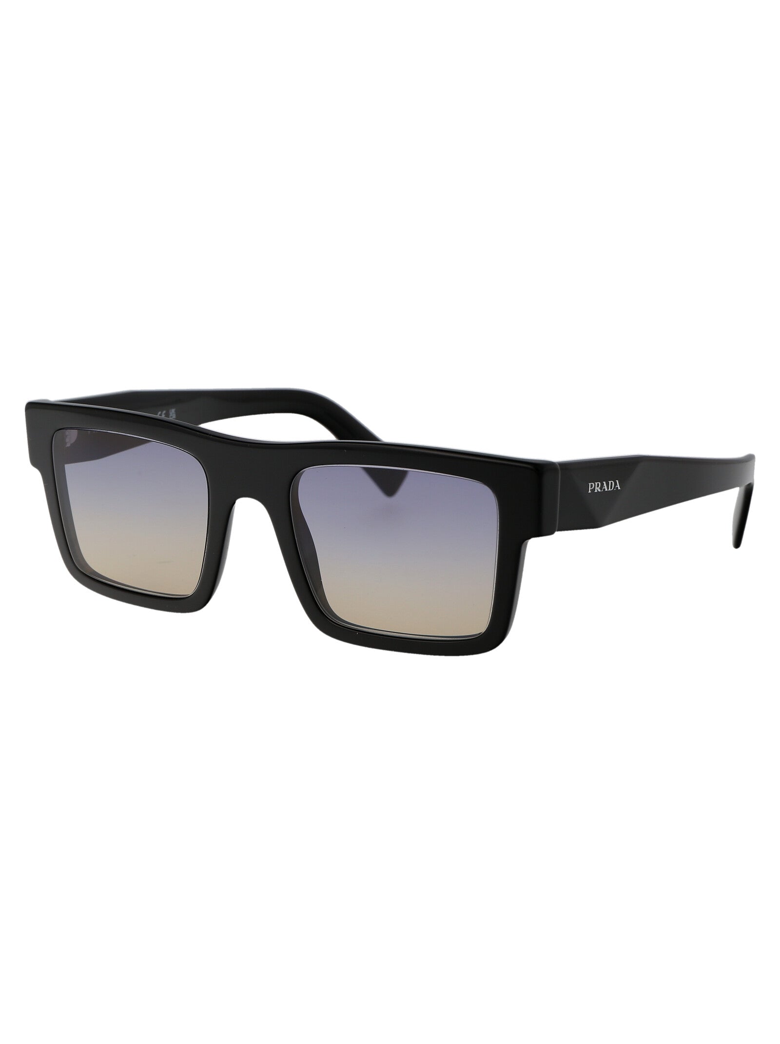 BLACK ACETATE SUNGLASSES Prada