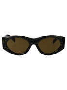 BLACK YELLOW MARBLE ACETATE SUNGLASSES Prada BLACK YELLOW MARBLE 53