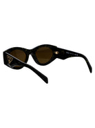 BLACK YELLOW MARBLE ACETATE SUNGLASSES Prada