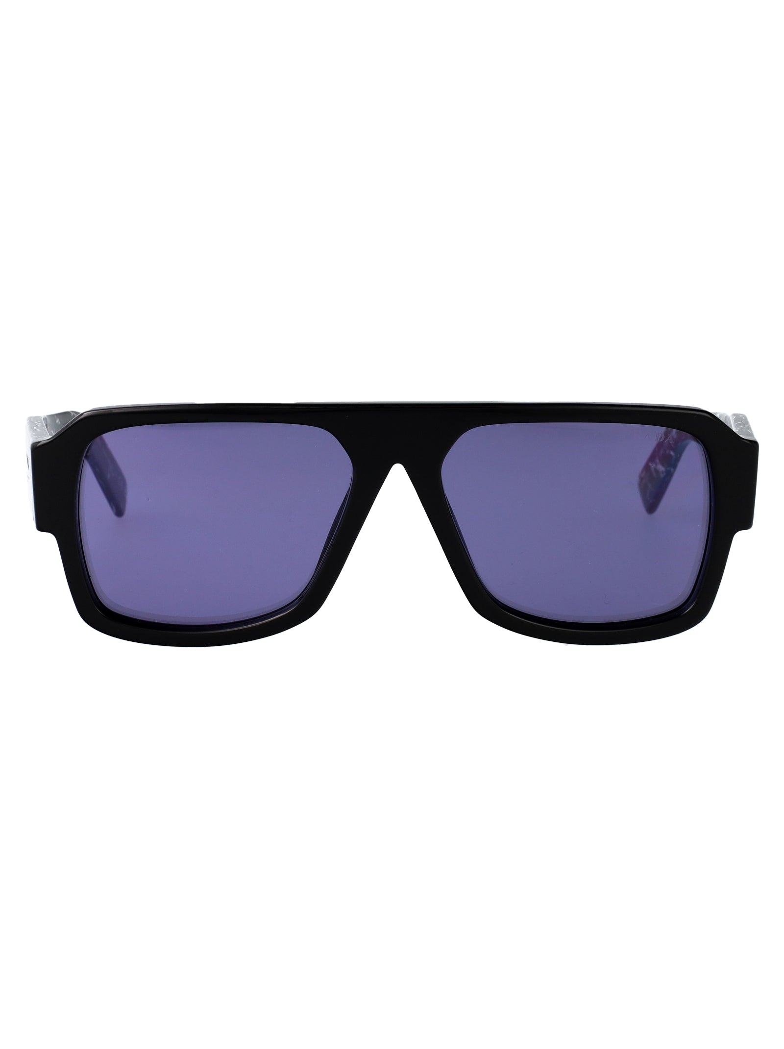 BLACK ACETATE SUNGLASSES Prada BLACK 56