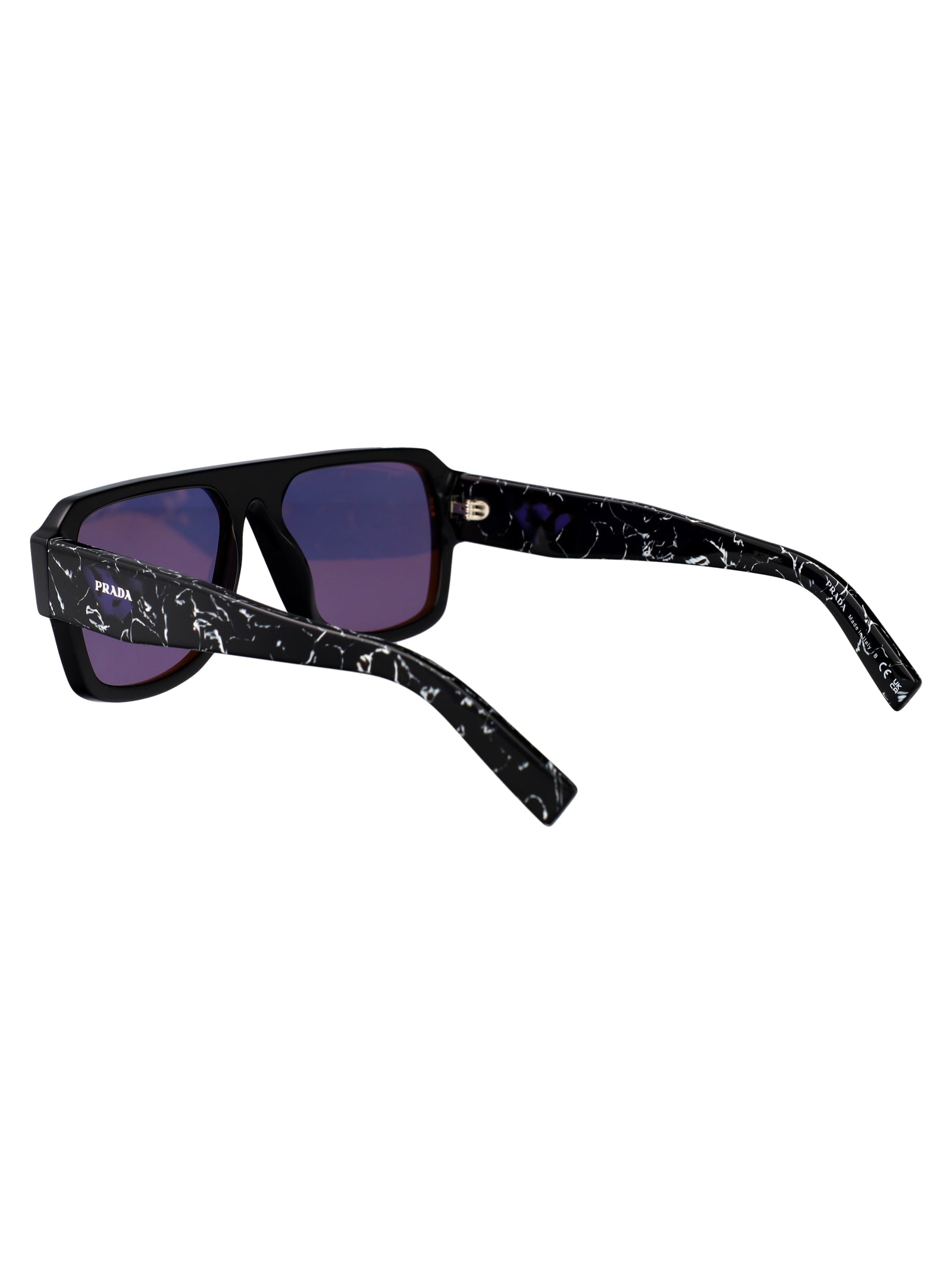 BLACK ACETATE SUNGLASSES Prada
