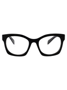 BLACK ACETATE GLASSES Prada BLACK 52
