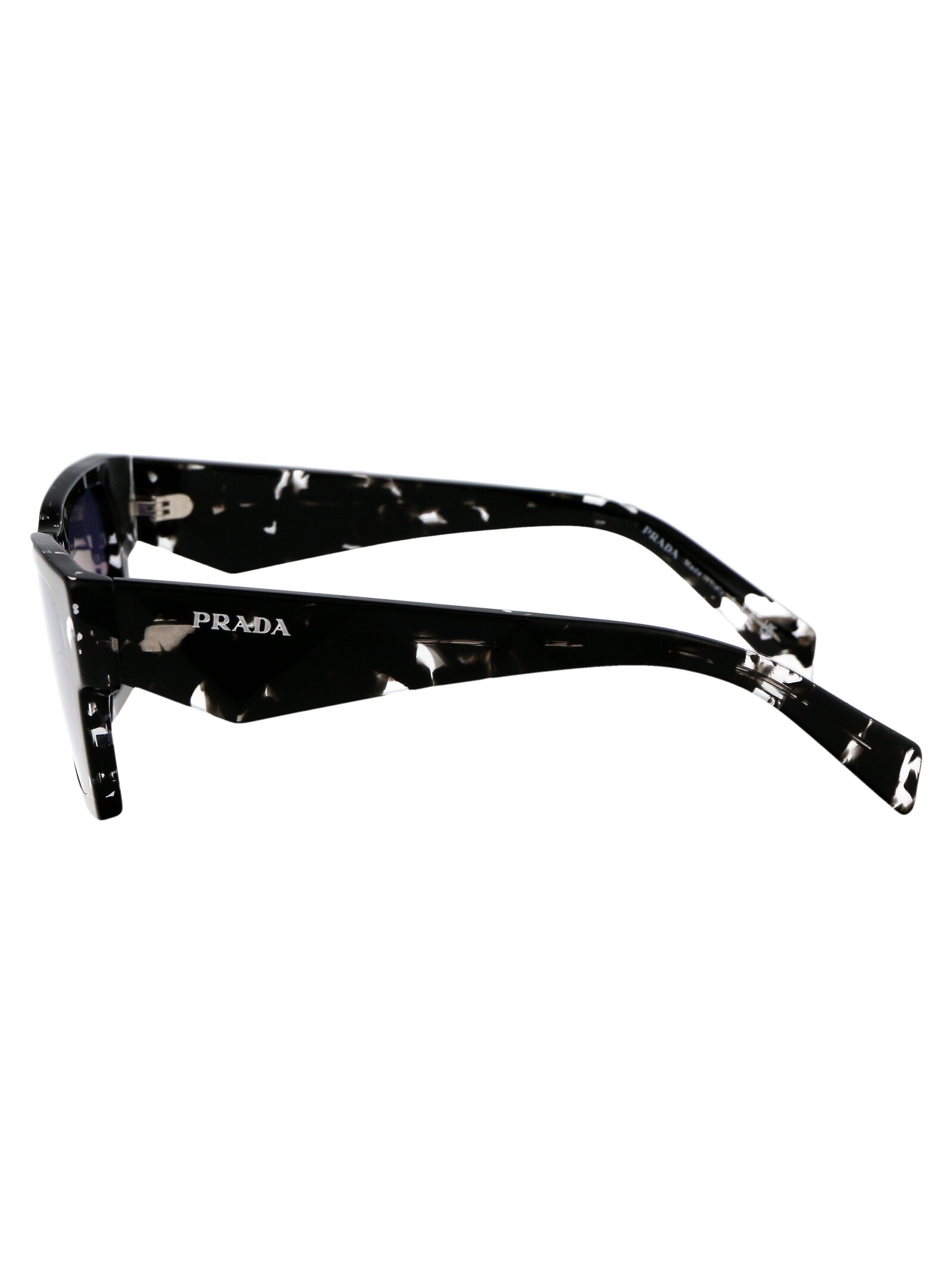 TORTOISE BLACK CRYSTAL ACETATE SUNGLASSES Prada